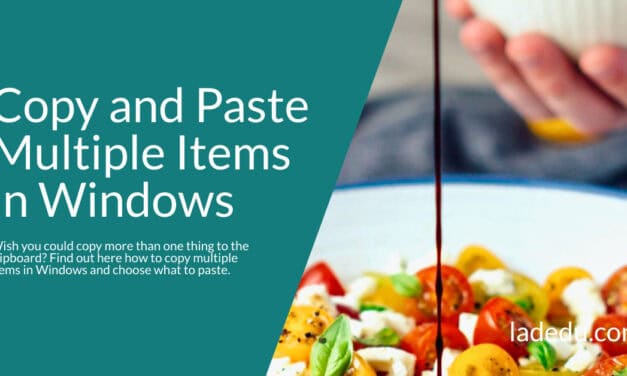 How to Copy and Paste Multiple Items in Windows