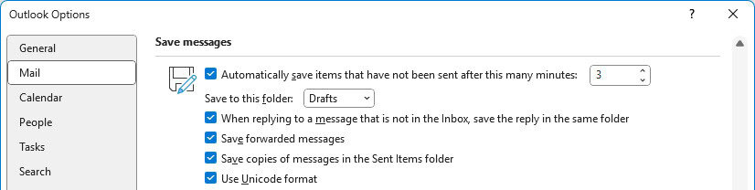 Set up Outlook for Windows to save replies together with the original email