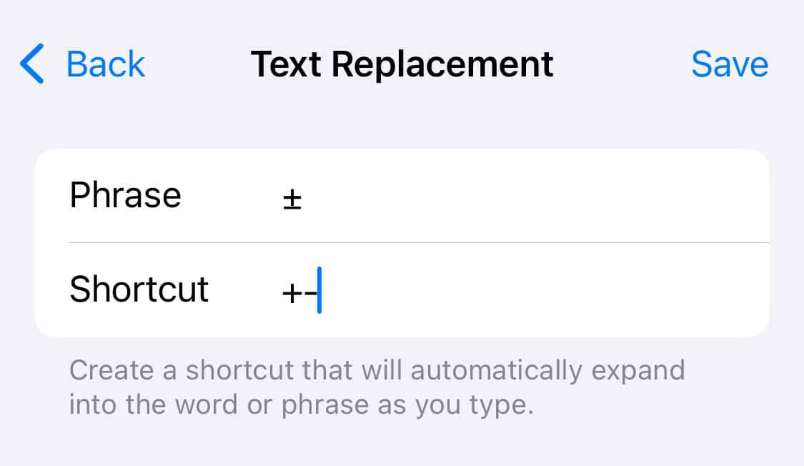 How to Add the Plus/Minus Symbol ( ± ) on iPhone and iPad - La De Du