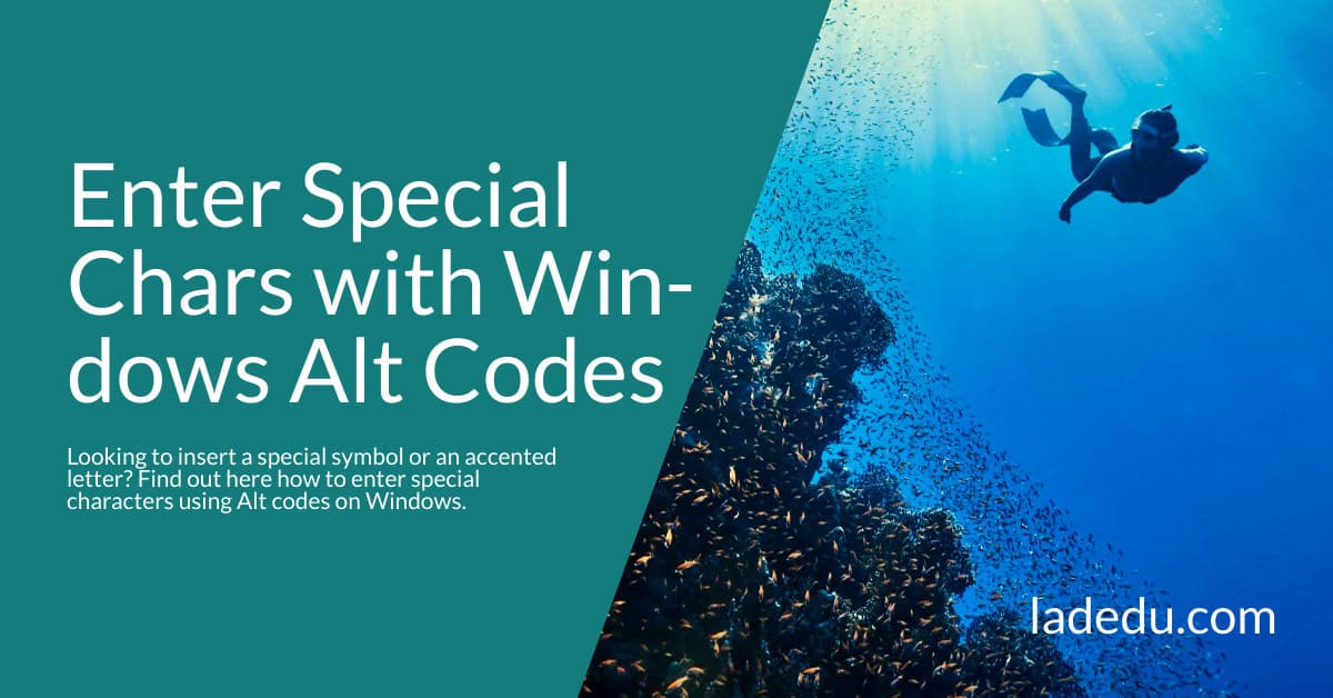 How to Enter Special Characters with Alt Codes on Windows