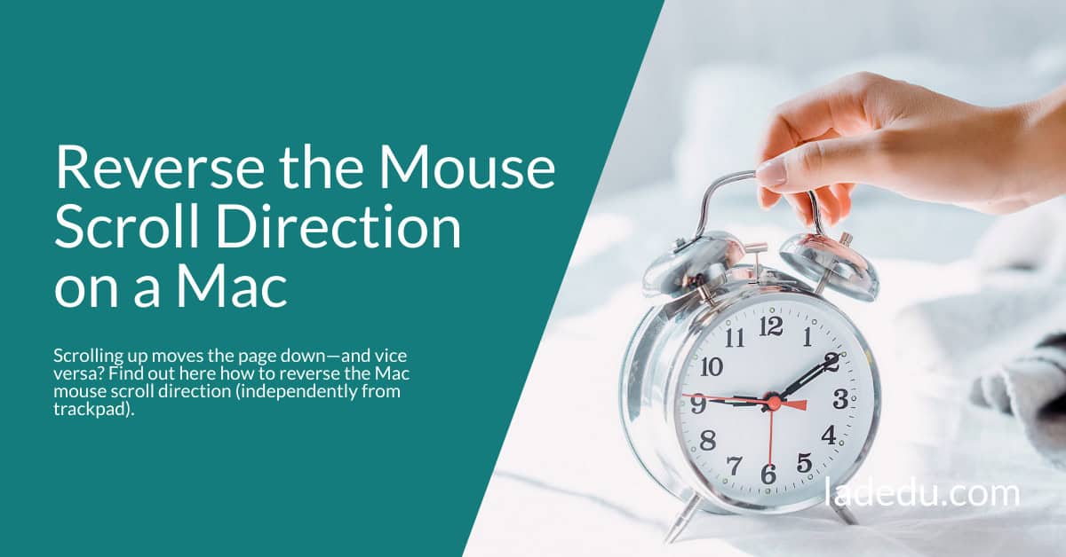 How to Reverse the Mouse Scroll Direction on a Mac