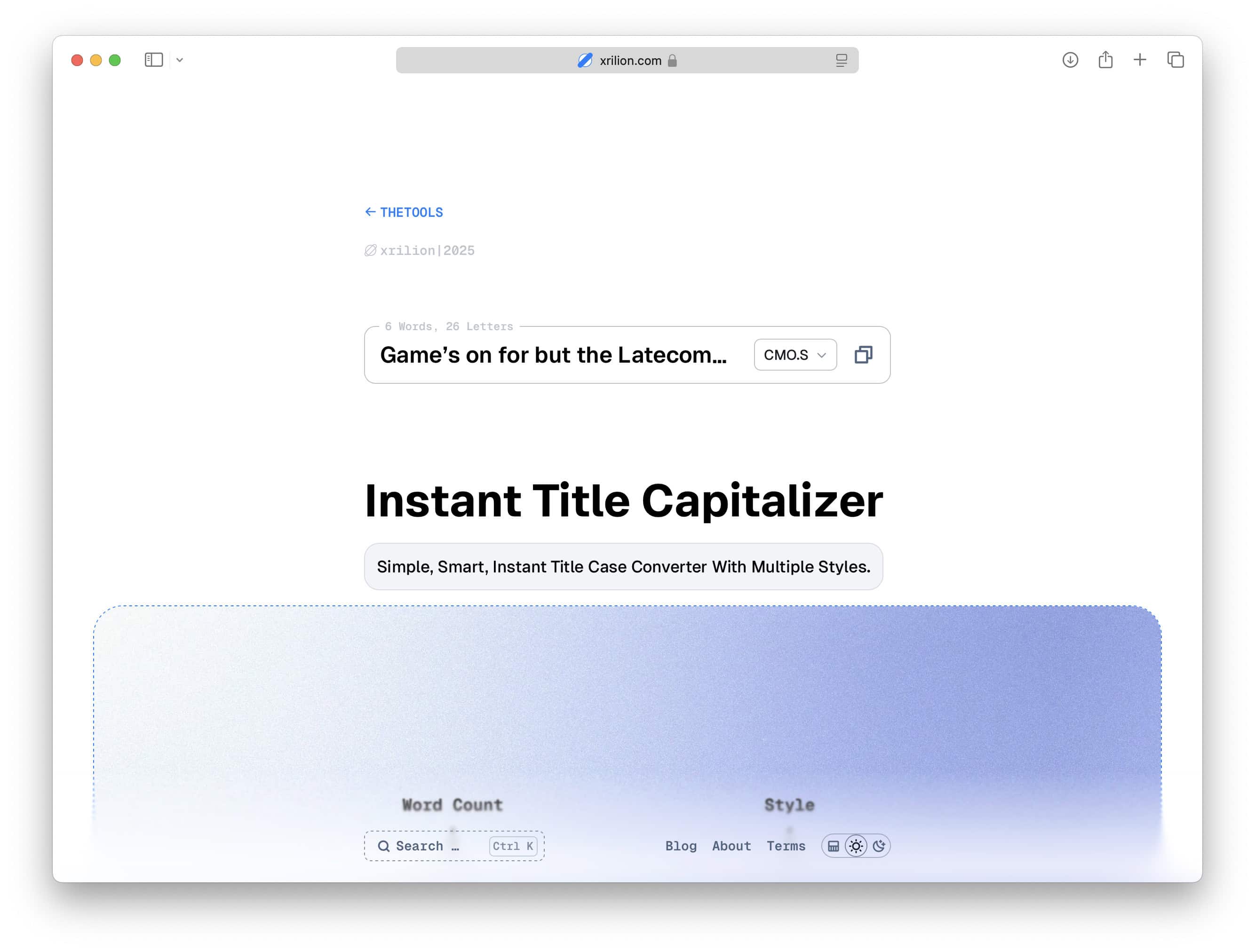 Instant Title Capitalizer