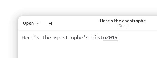 How to Type a Typographic Apostrophe ( ’ ) on Linux - La De Du