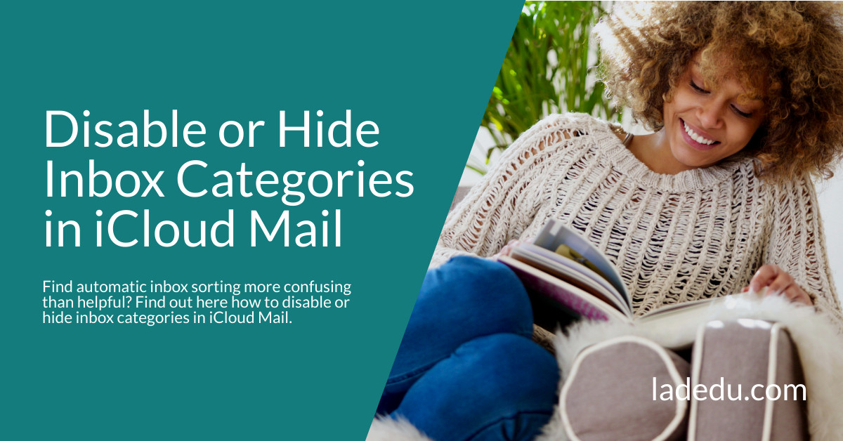 How to Disable or Hide iCloud Mail Inbox Categories - La De Du