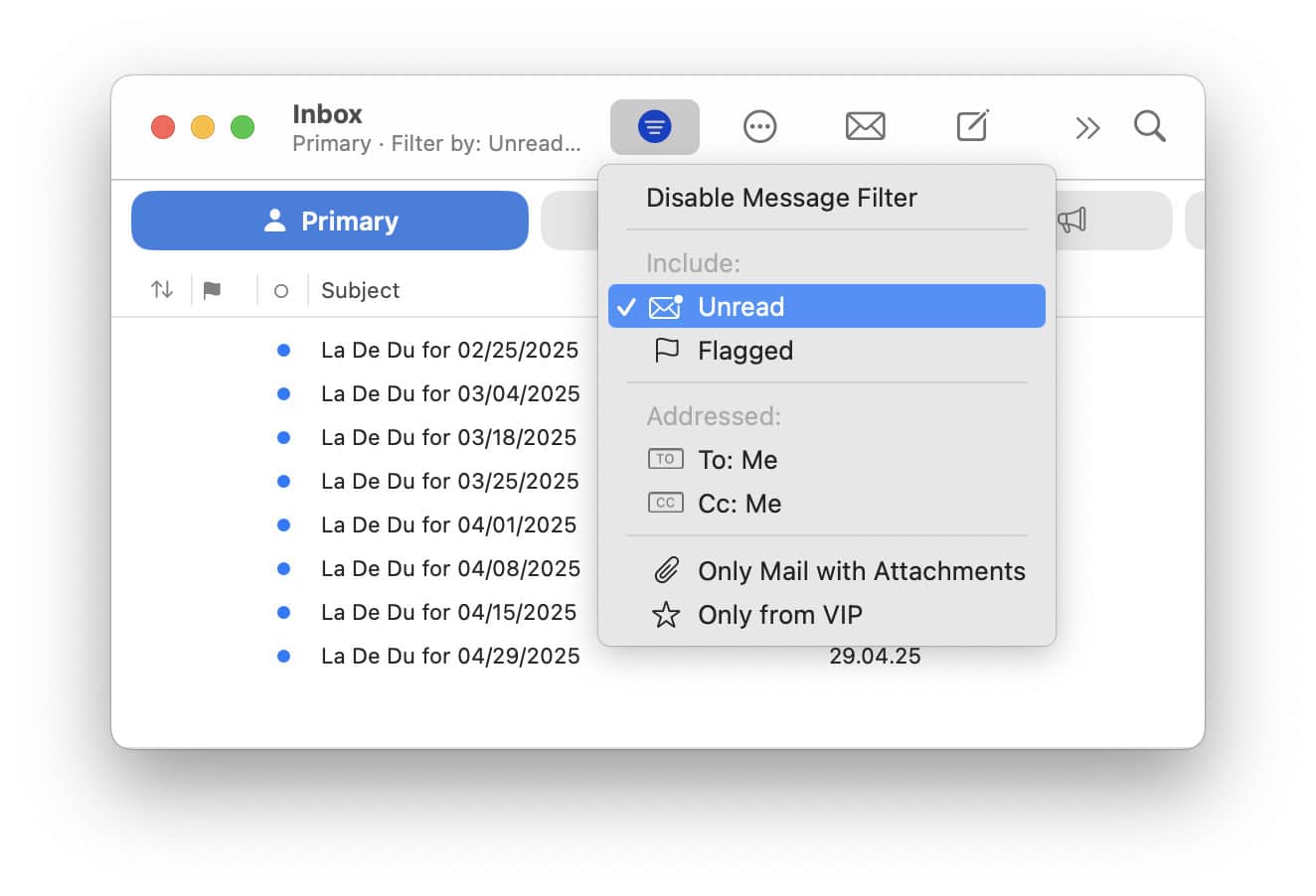 How to Organize Mail Flexibly with Columns in Mail for Mac - La De Du