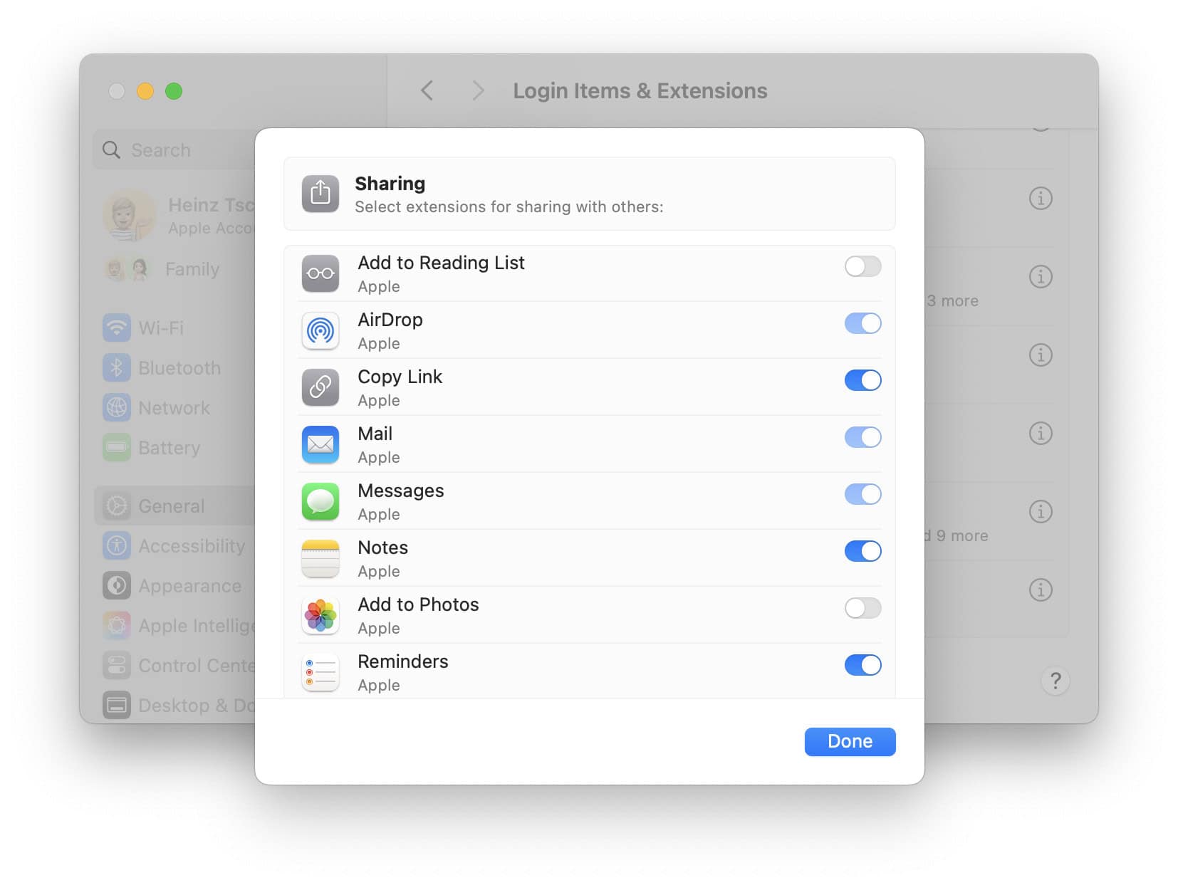 Enable sharing to Apple Notes on macOS
