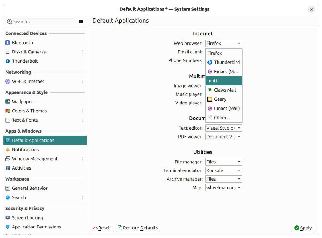 How to Set the Default Email Program on Linux - La De Du