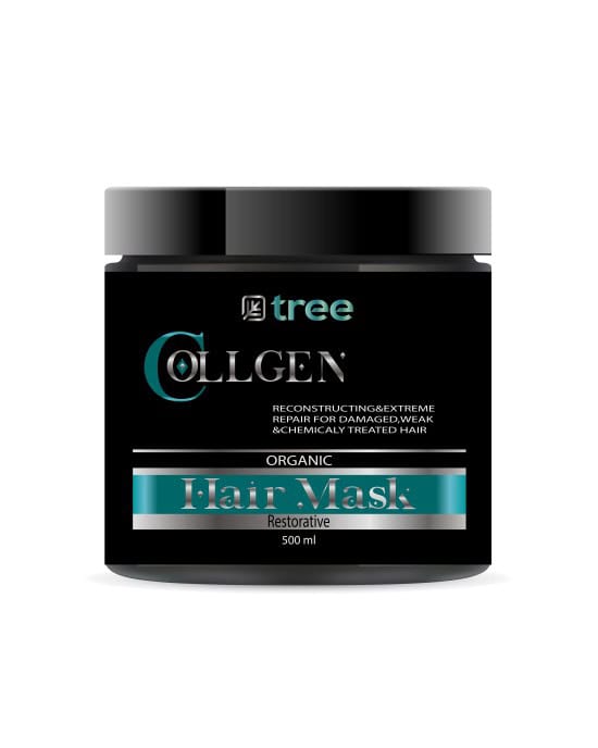 Collagen Hair mask one Jar-550x688h حمام كريم كولاجين 500 ملى - الصورة 1