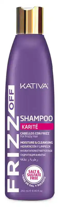 Kativa-Frizz-Off-Shampoo-for-frizzy-hair-250-ml كاتيفا فريز اوف شامبو ٥٠٠ مل - الصورة 1