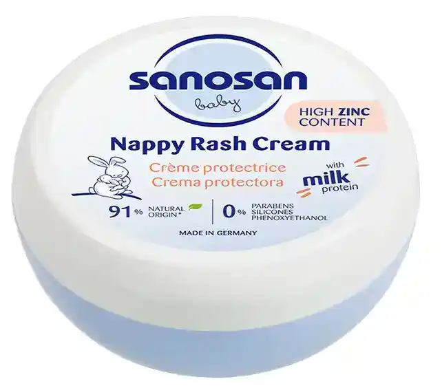 Sanosan-Baby-Nappy-Rash-Cream-150-ml سانوسان نابي راش كريم ١٥٠مل - الصورة 1