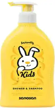 Sanosan-kids-Banana-shower-gel-and-shampoo-,-200-ml سانوسان كيدز شامبو اند شاور ٢٠٠مل موز - الصورة 1