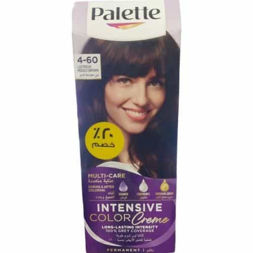 1 (19) Palette صبغة كريم باليت المركزة للشعر، 4-60 بني وسط لامع 50 مل - الصورة 1