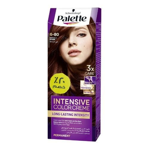 1 (26) Palette صبغة كريم باليت المركزة للشعر، 6-80 بني مارسالا، 50 مل - الصورة 1