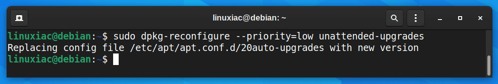 Disable automatic updates on Debian