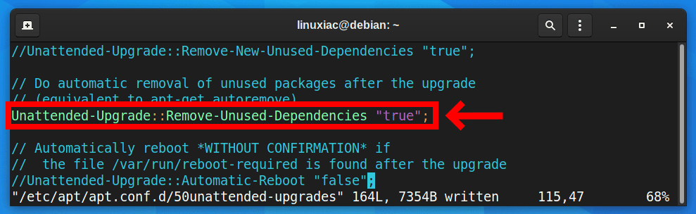 Auto remove unused dependencies