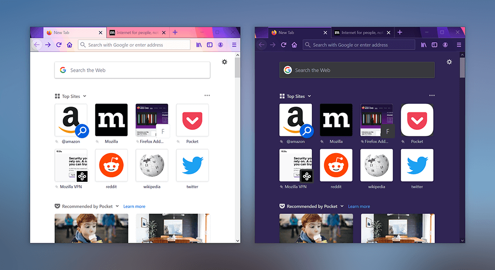 Firefox Alpenglow theme