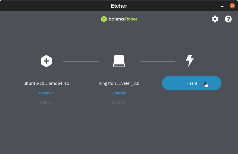 Etcher Flash Now