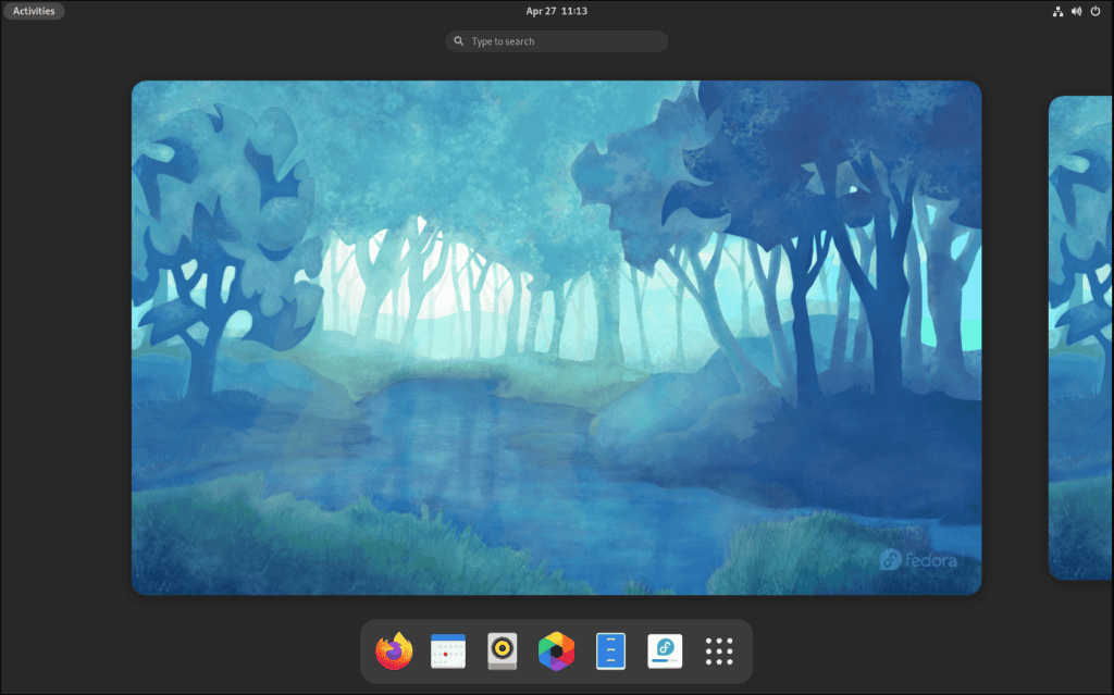Fedora 34 GNOME 40
