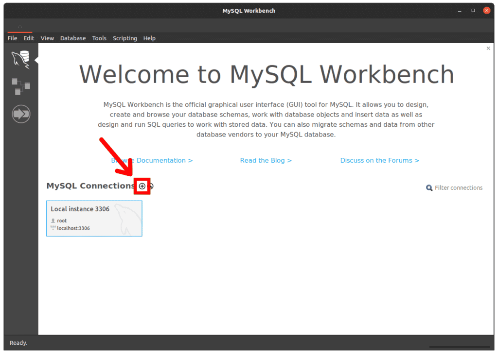 MySQL Workbench: Add New Connection