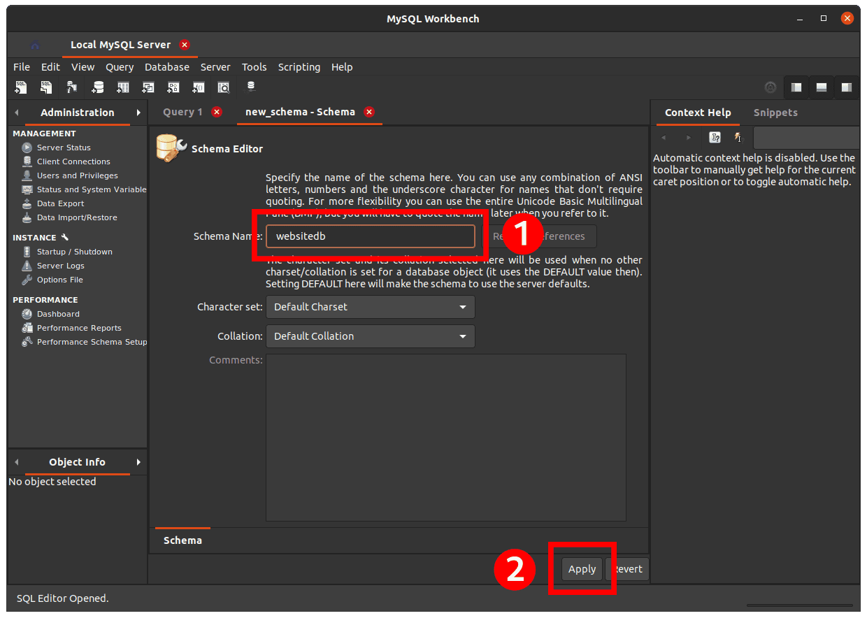 How to Create a Database in MySQL with MySQL Workbench