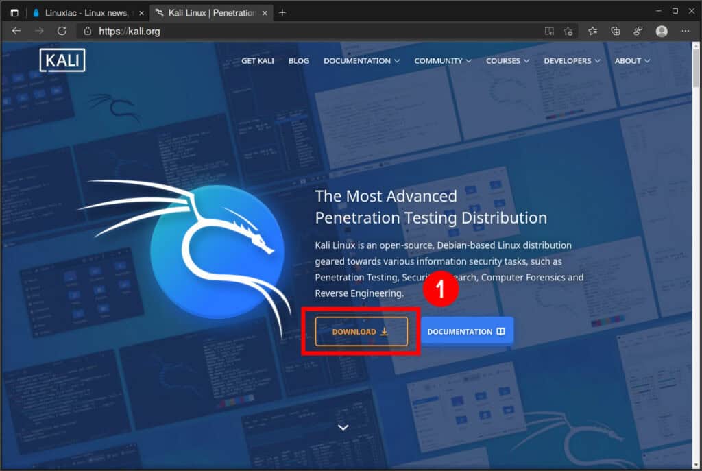 Kali Linux Website