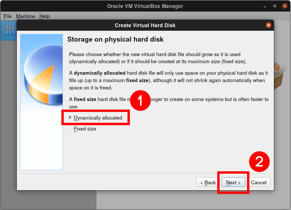 Choose type of storage