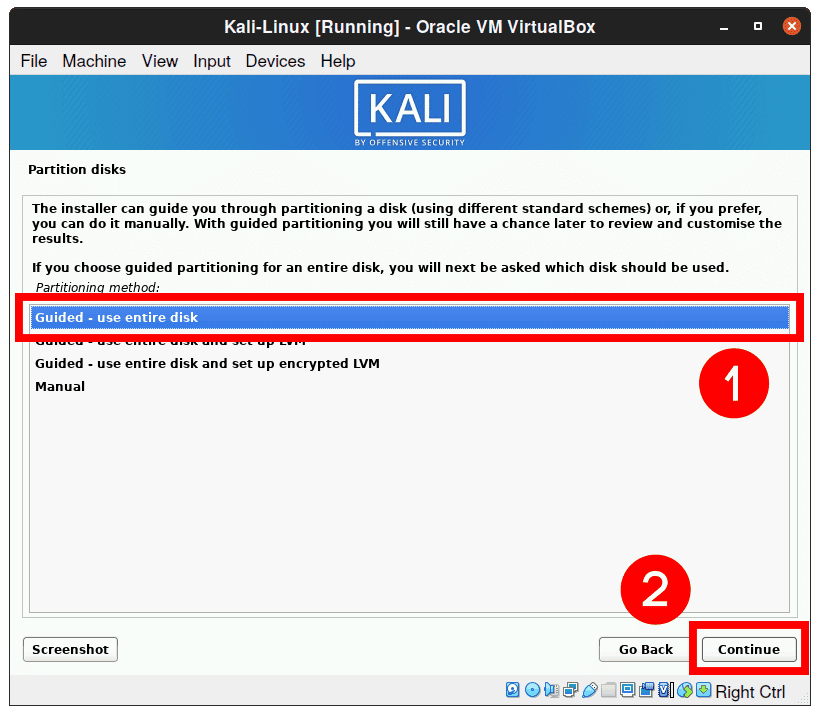 Partition disk