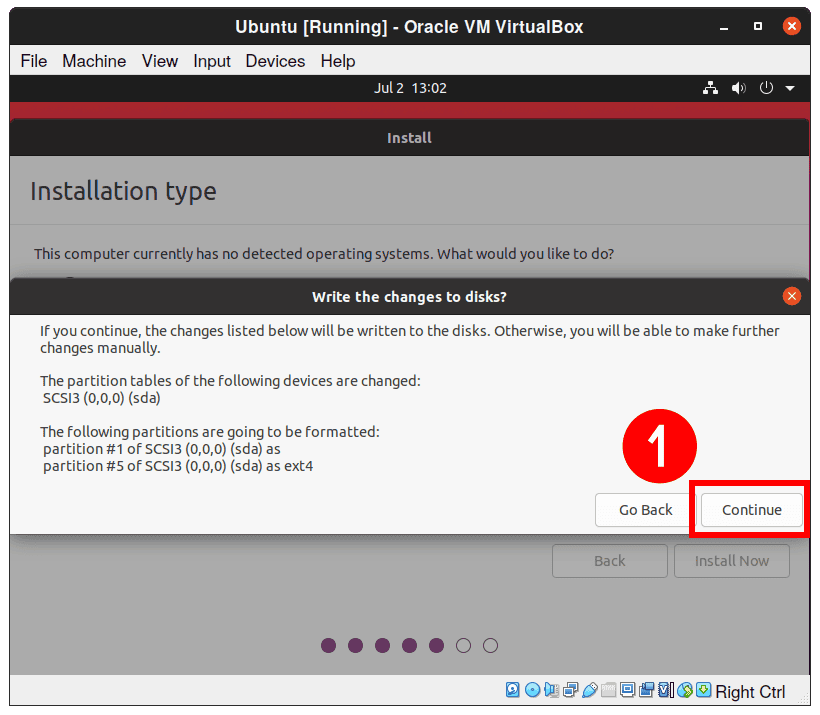 Write the Changes to Disk