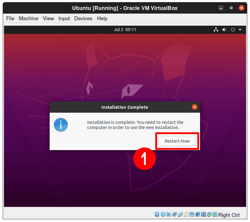 Ubuntu with VirtualBox - Installation Completed