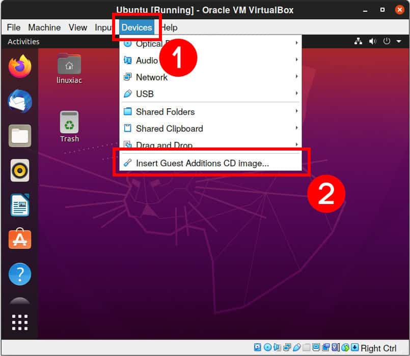 Install VirtualBox Guest Additions