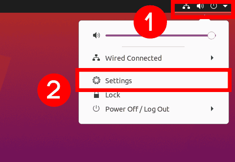 Ubuntu settings