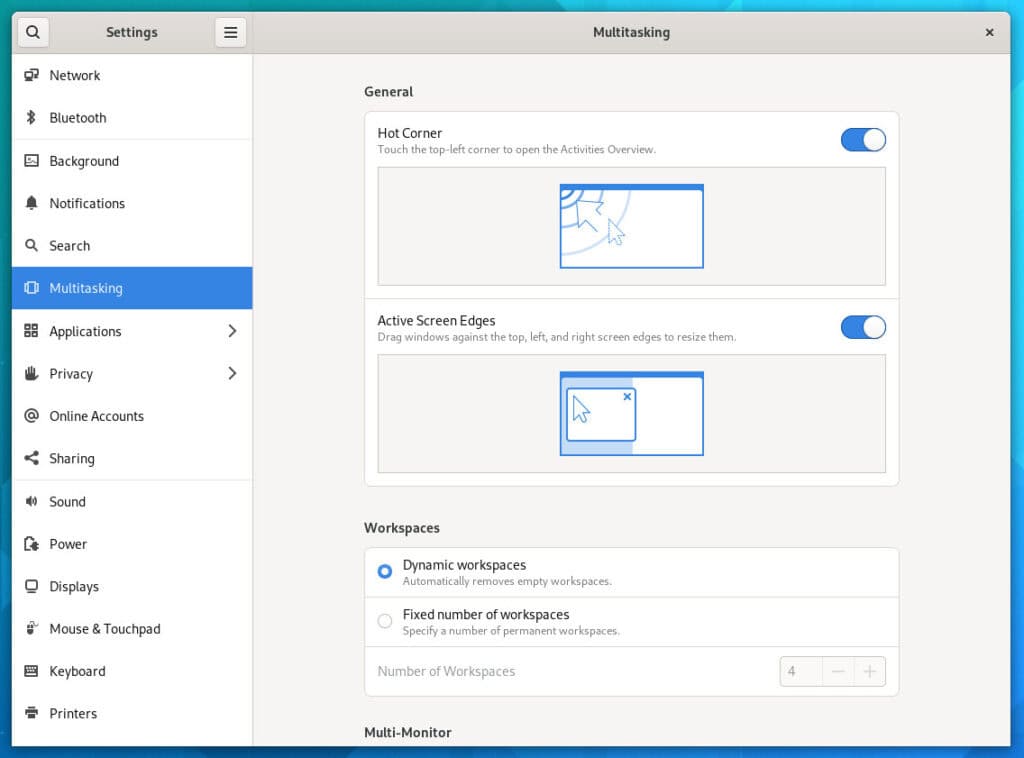 GNOME 41 Settings