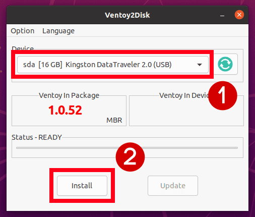 Install Ventoy on USB Drive