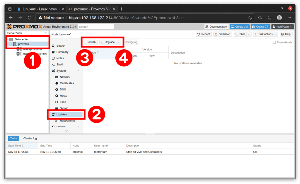 Proxmox Upgrade