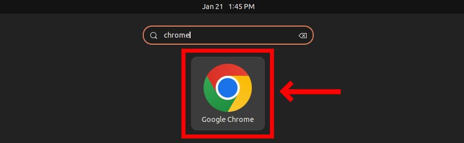 Launching Google Chrome.