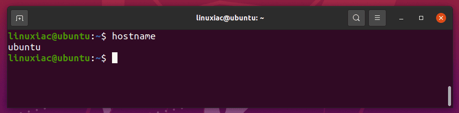 Hostname command on Linux