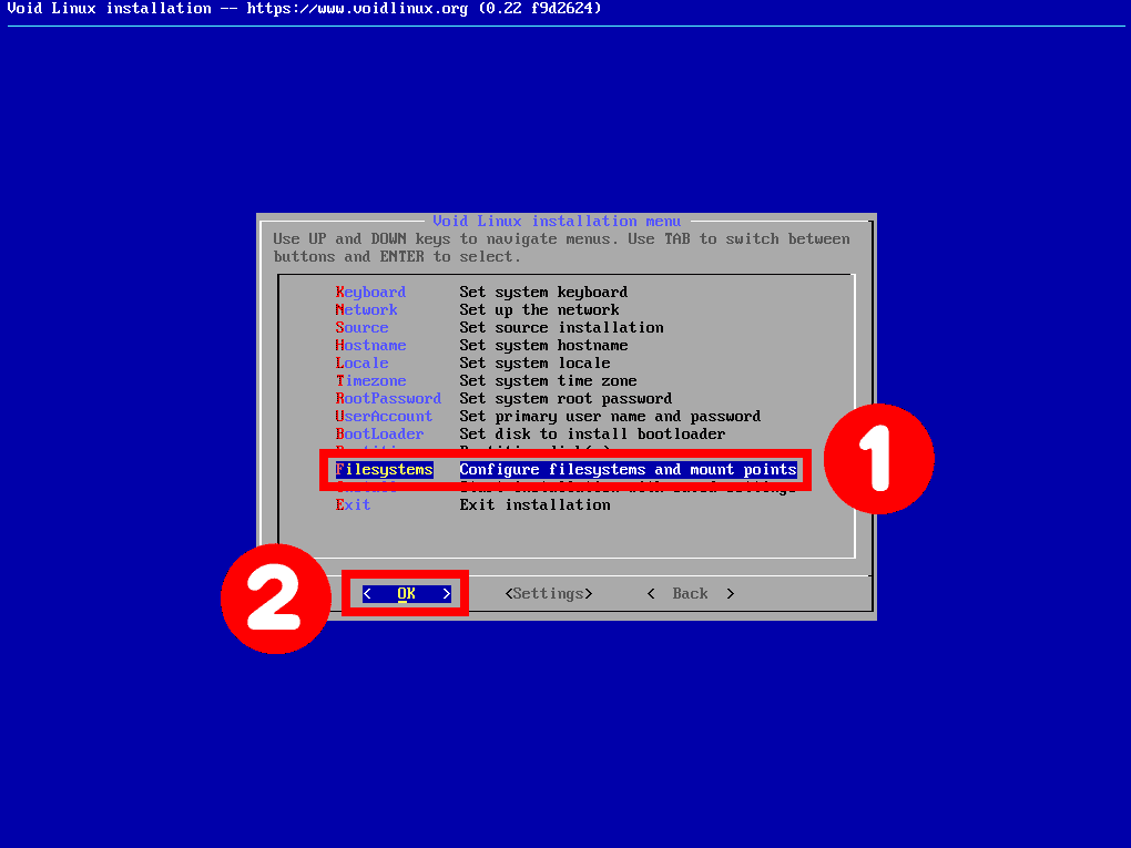 Creating the Filesystems and Mountpoints