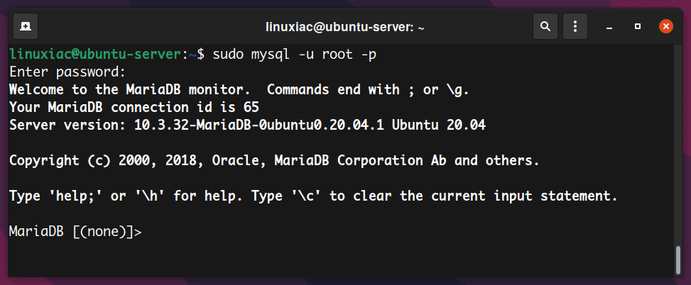 Connect to MariaDB Database