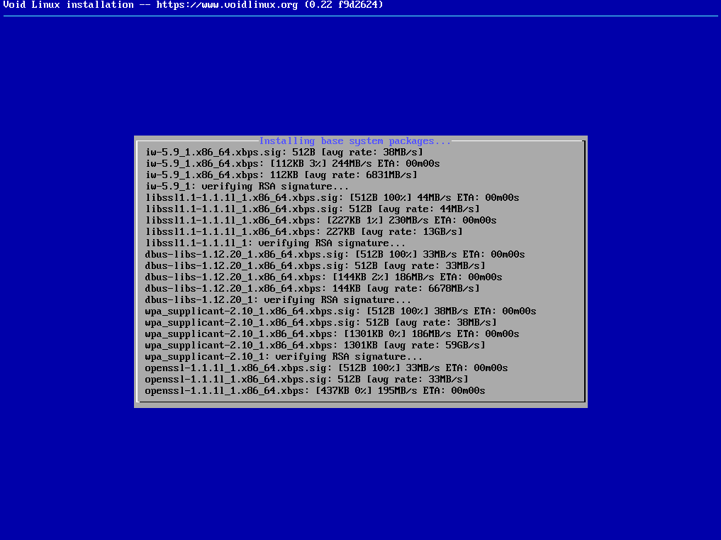 Void Linux Installation