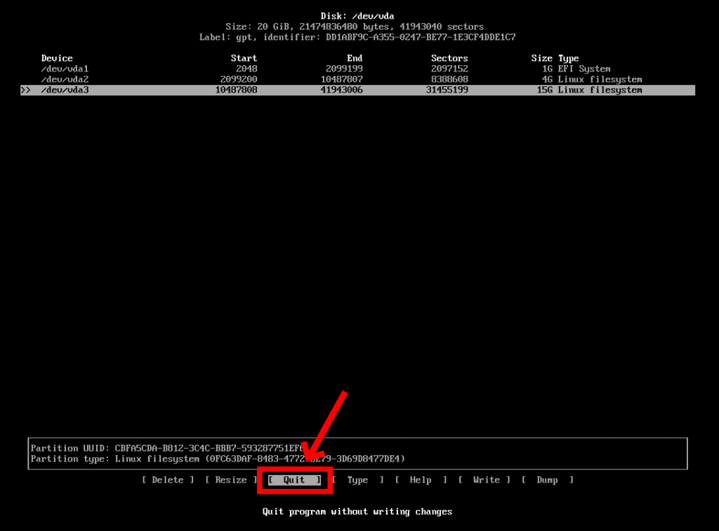 Partition the Disk