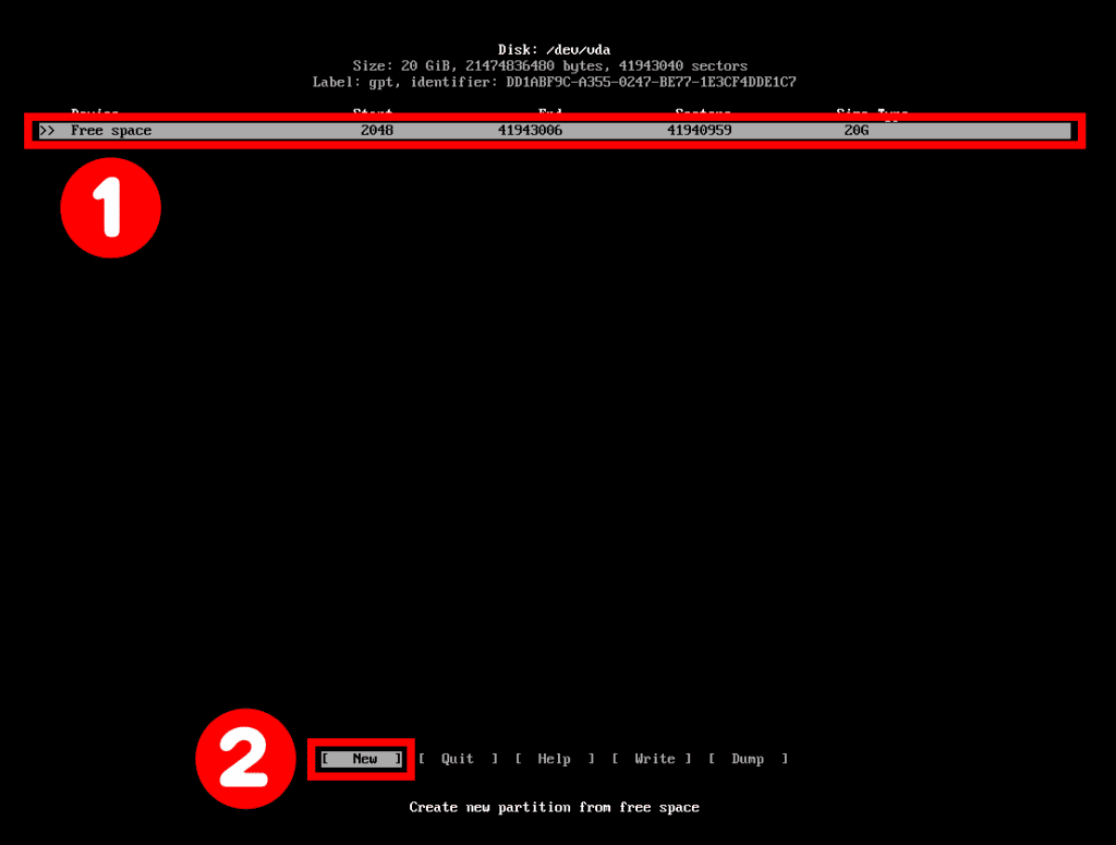 Partition the Disk