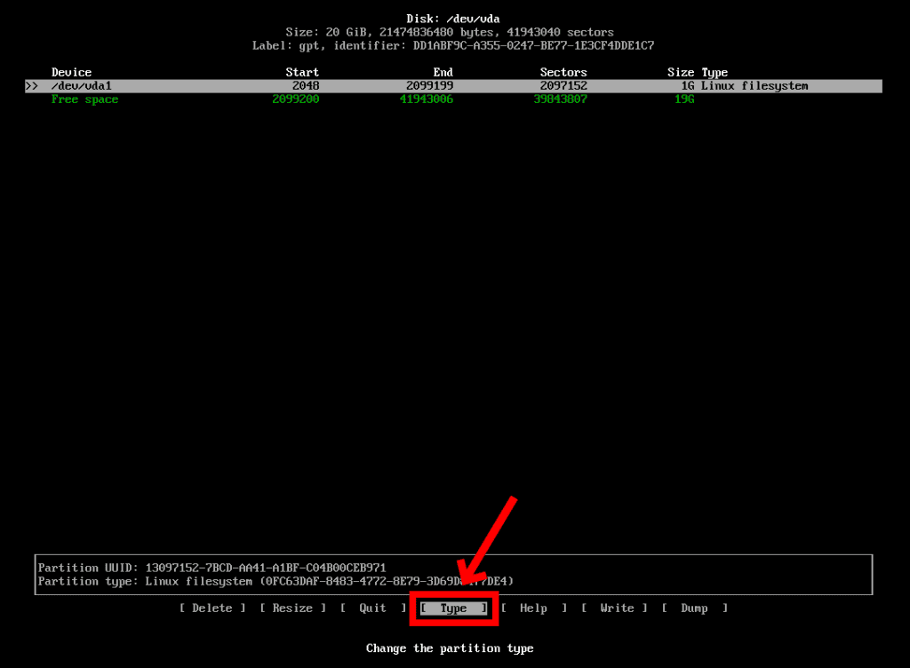 Partition the Disk