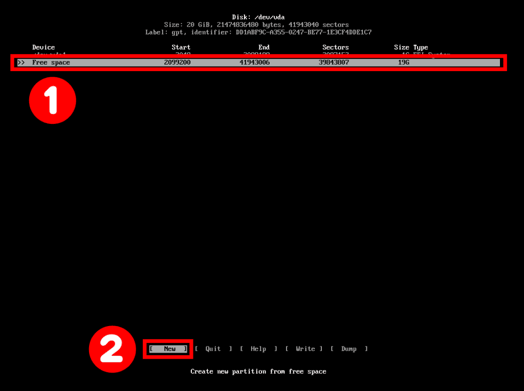 Partition the Disk