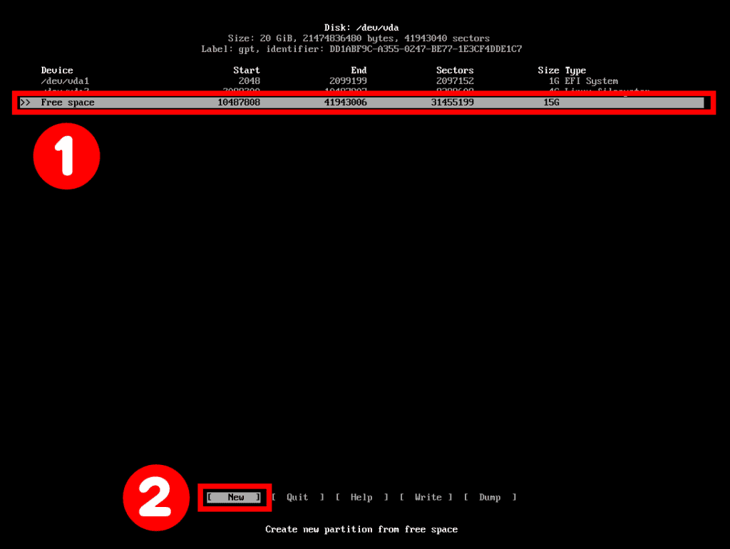 Partition the Disk