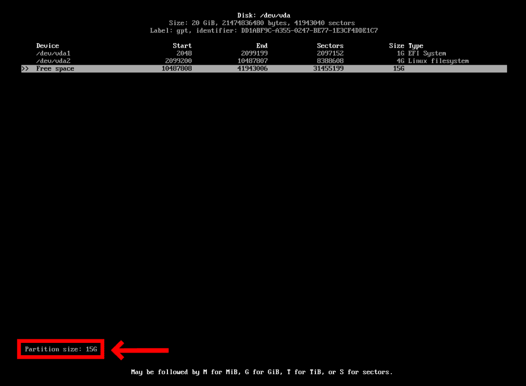 Partition the Disk