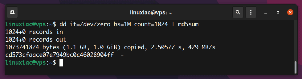 Using the dd Command to Benchmark CPU Performance