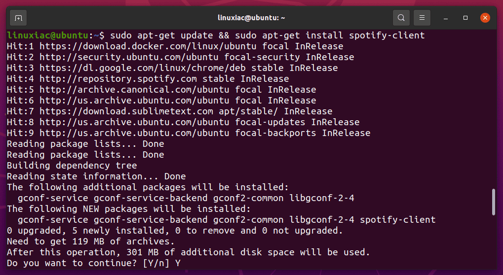 Installing Spotify on Ubuntu or Debian