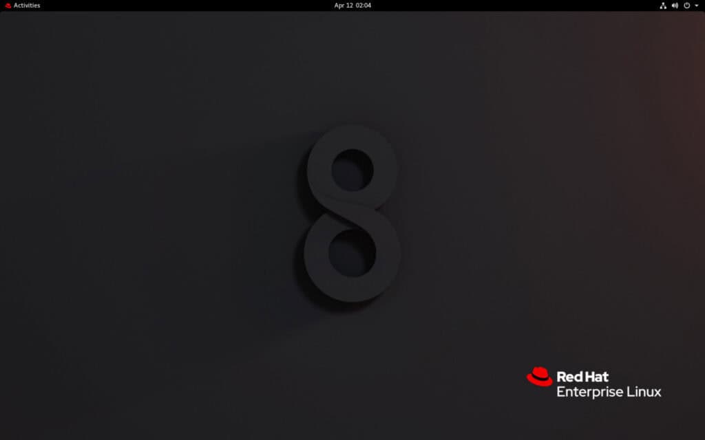 Red Hat Enterprise Linux (RHEL) 8 successfully installed with GNOME desktop environment