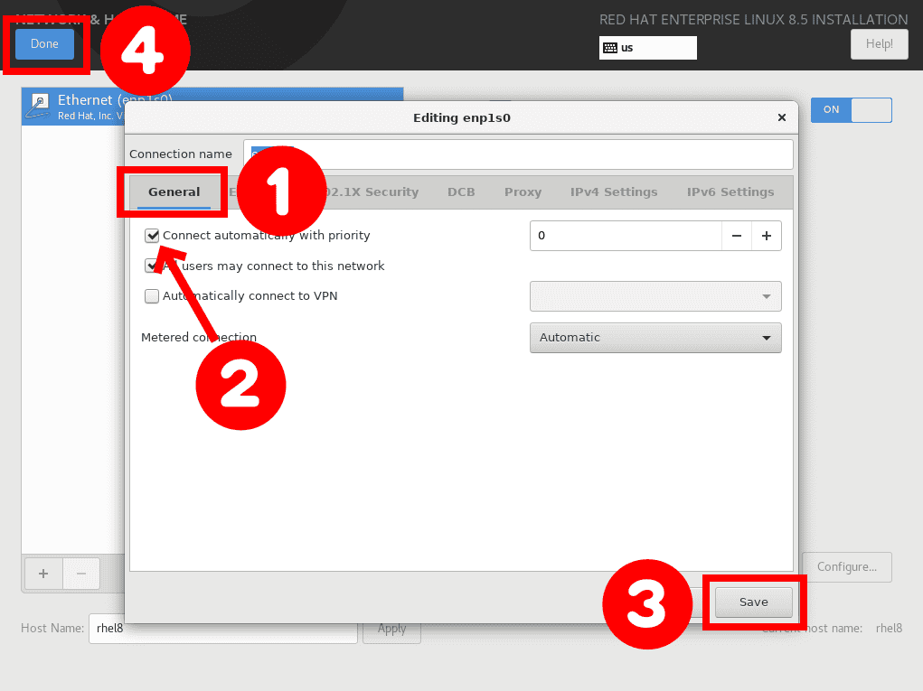 Configuring network