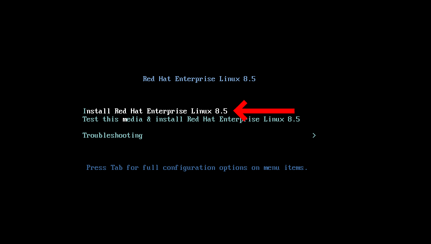 Starting RHEL 8 Installation